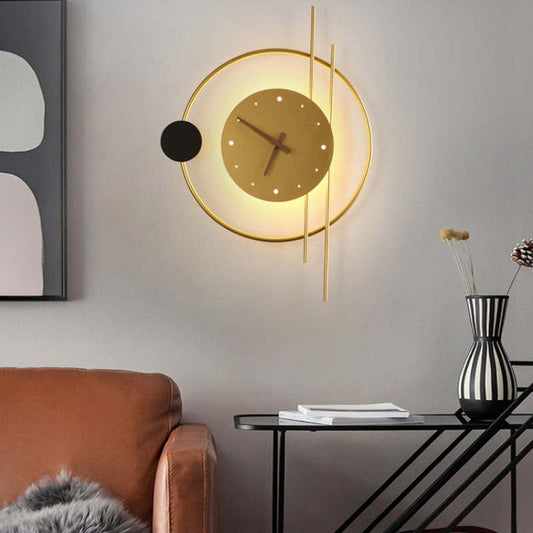 Elegant Wall Lamp | Stylish Wall Sconce Lighting with Black & Gold Finish | Cozy Atmosphere for Dining Room and Study 0