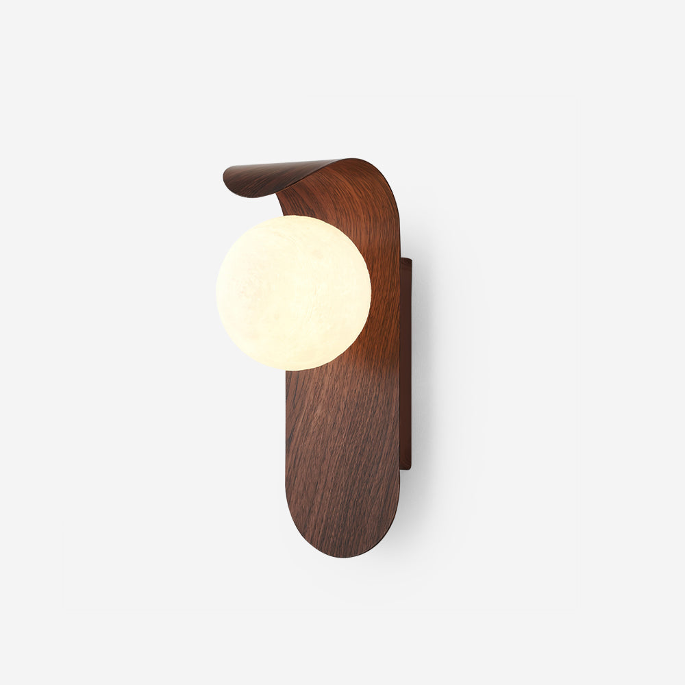 Elegant Wall Lamp with Wood Finish & LED Bulb | Stylish Wall Sconce Lighting for Living Spaces 1