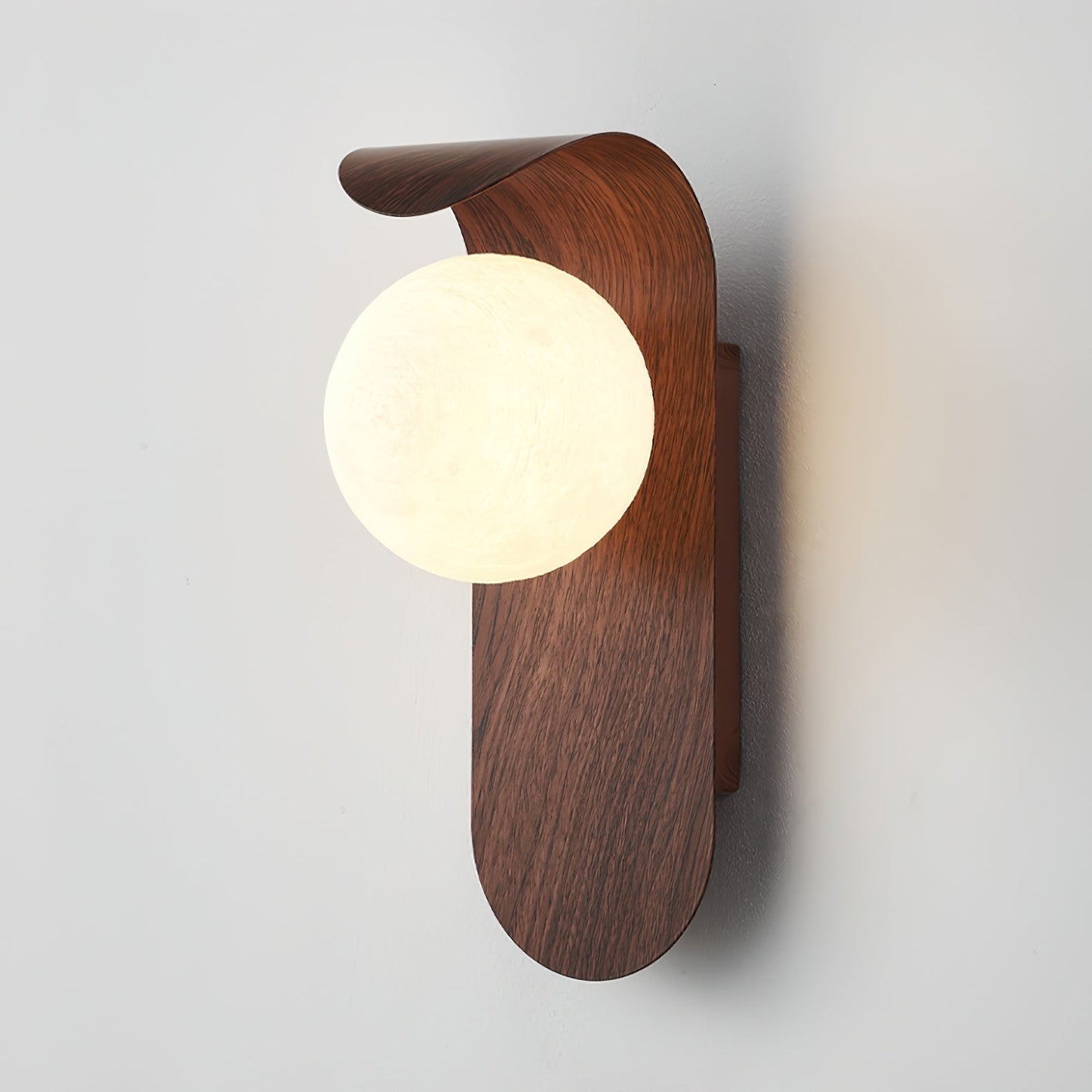 Elegant Wall Lamp with Wood Finish & LED Bulb | Stylish Wall Sconce Lighting for Living Spaces 2