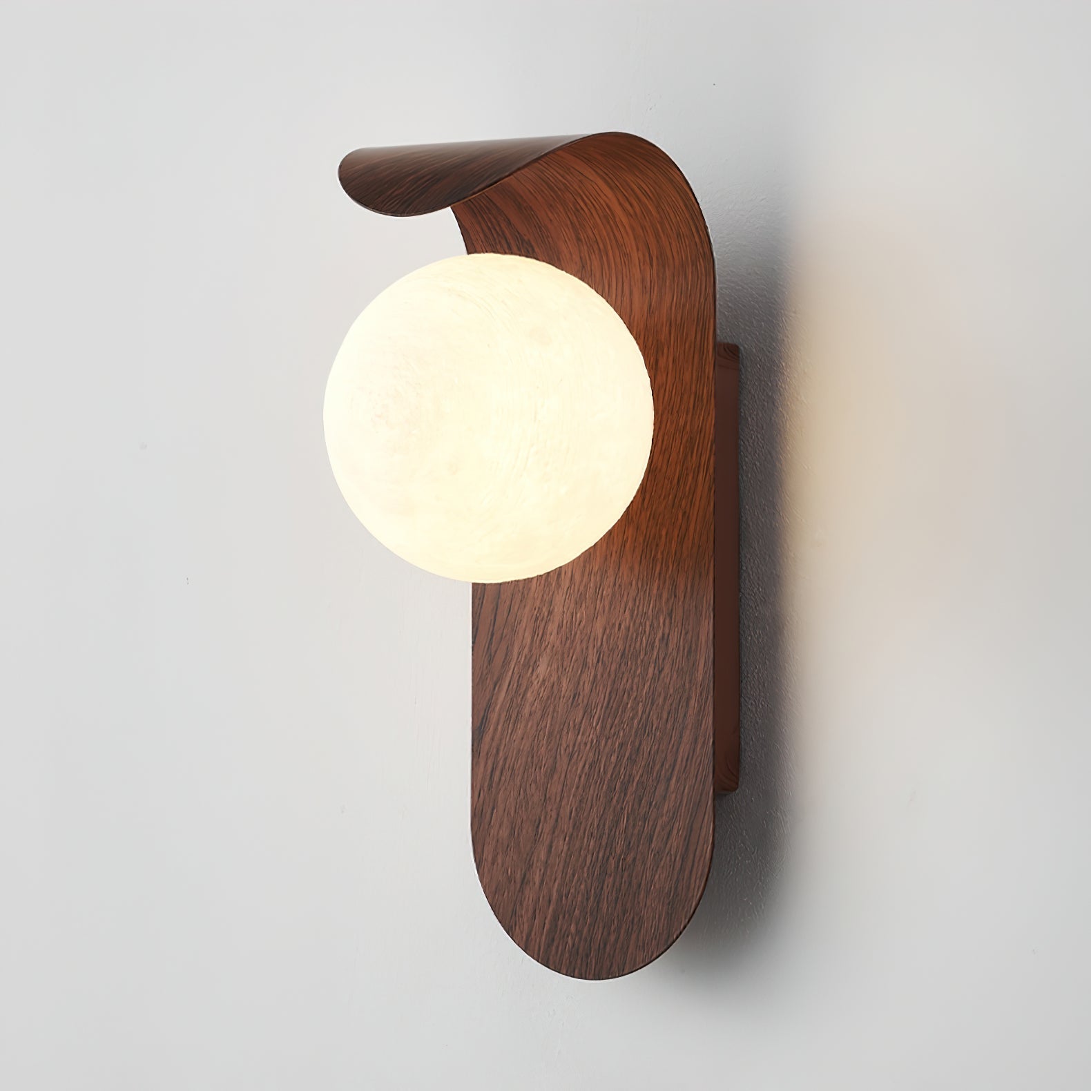 Elegant Wall Lamp with Wood Finish & LED Bulb | Stylish Wall Sconce Lighting for Living Spaces 2