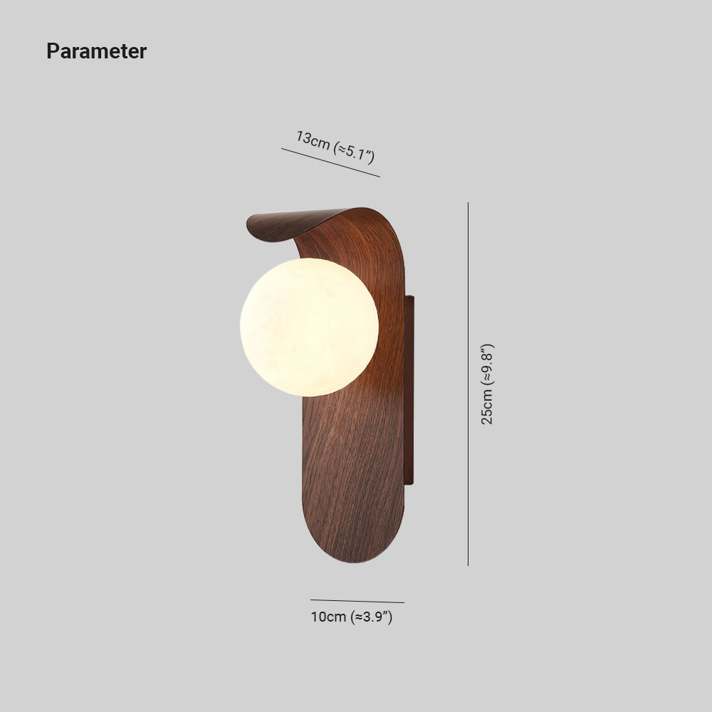 Elegant Wall Lamp with Wood Finish & LED Bulb | Stylish Wall Sconce Lighting for Living Spaces 4
