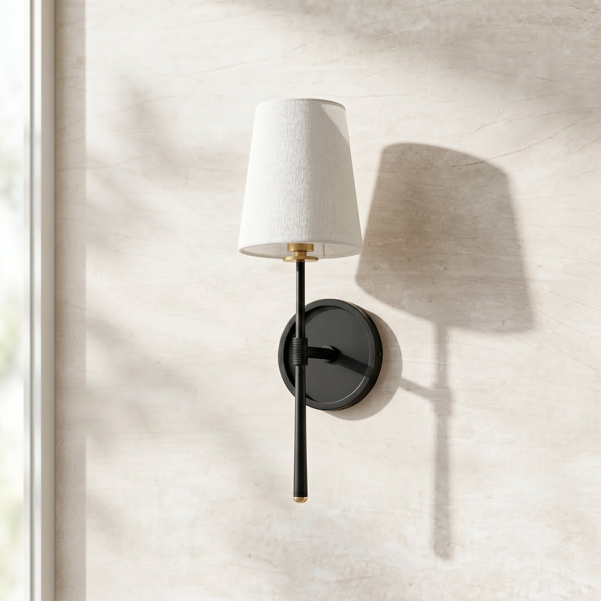 Rhodesy Linen Wall Sconce | 2 Finishes