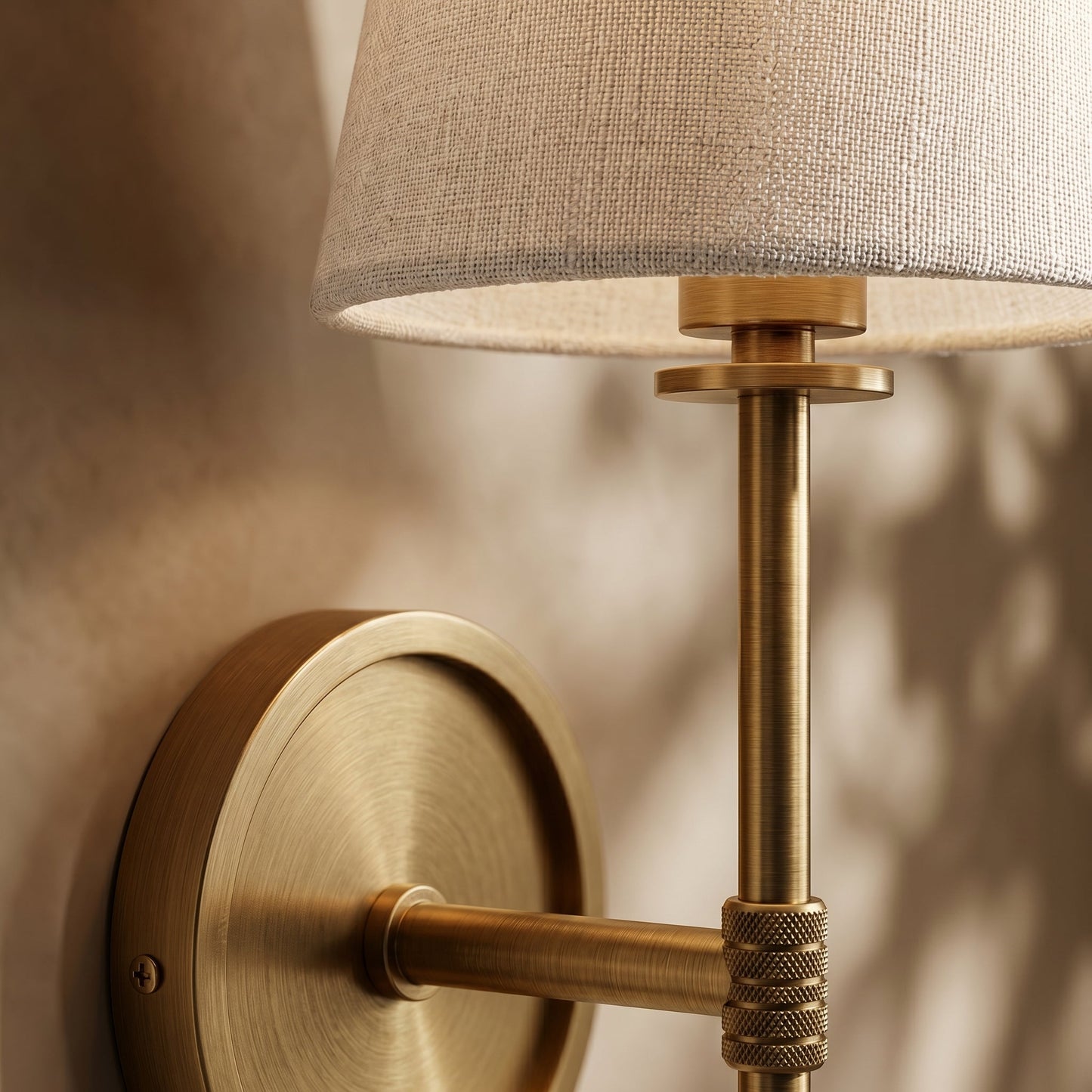 Elegant Wall Sconce Lighting with Dual-Arm Design & Tapered Linen Shades for Timeless Interiors 4
