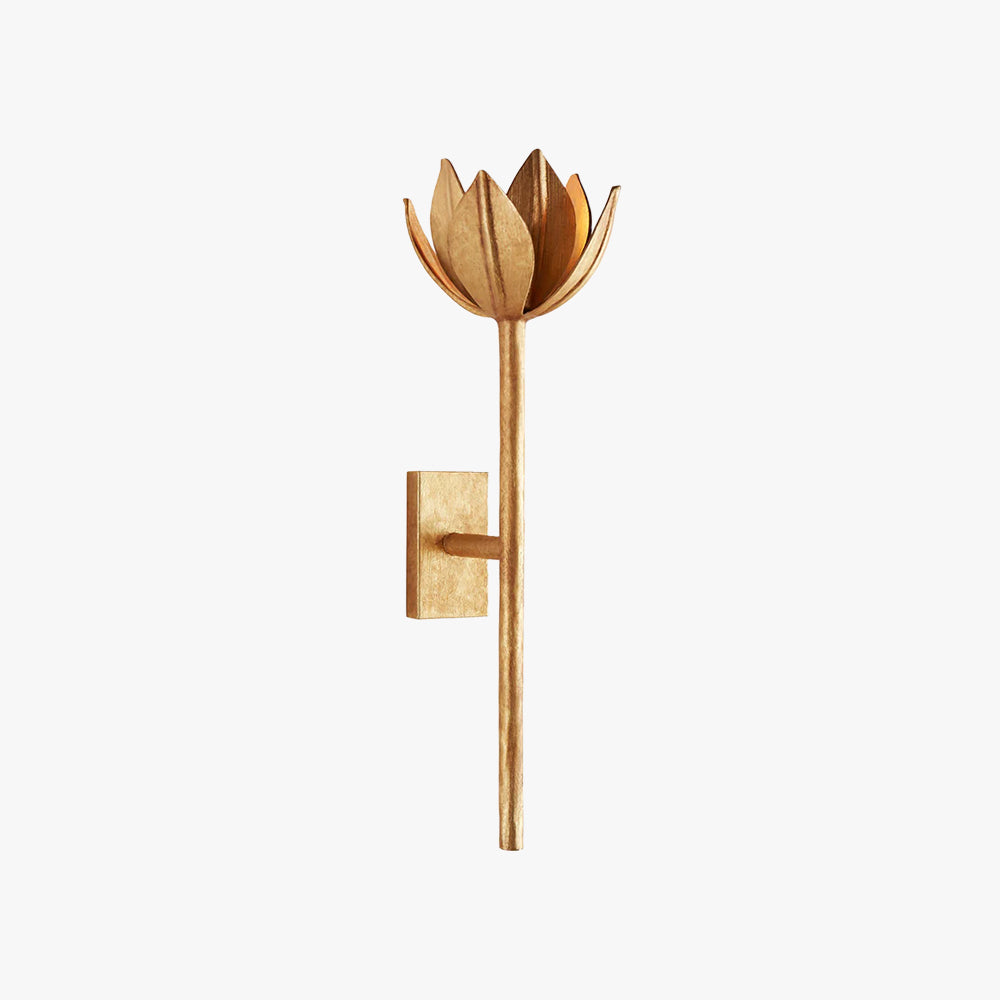 Elegant Wall Sconce Lighting with Floral Motifs & Metallic Finishes | Stylish Wall Lights Indoor for Dining and Living Rooms 1