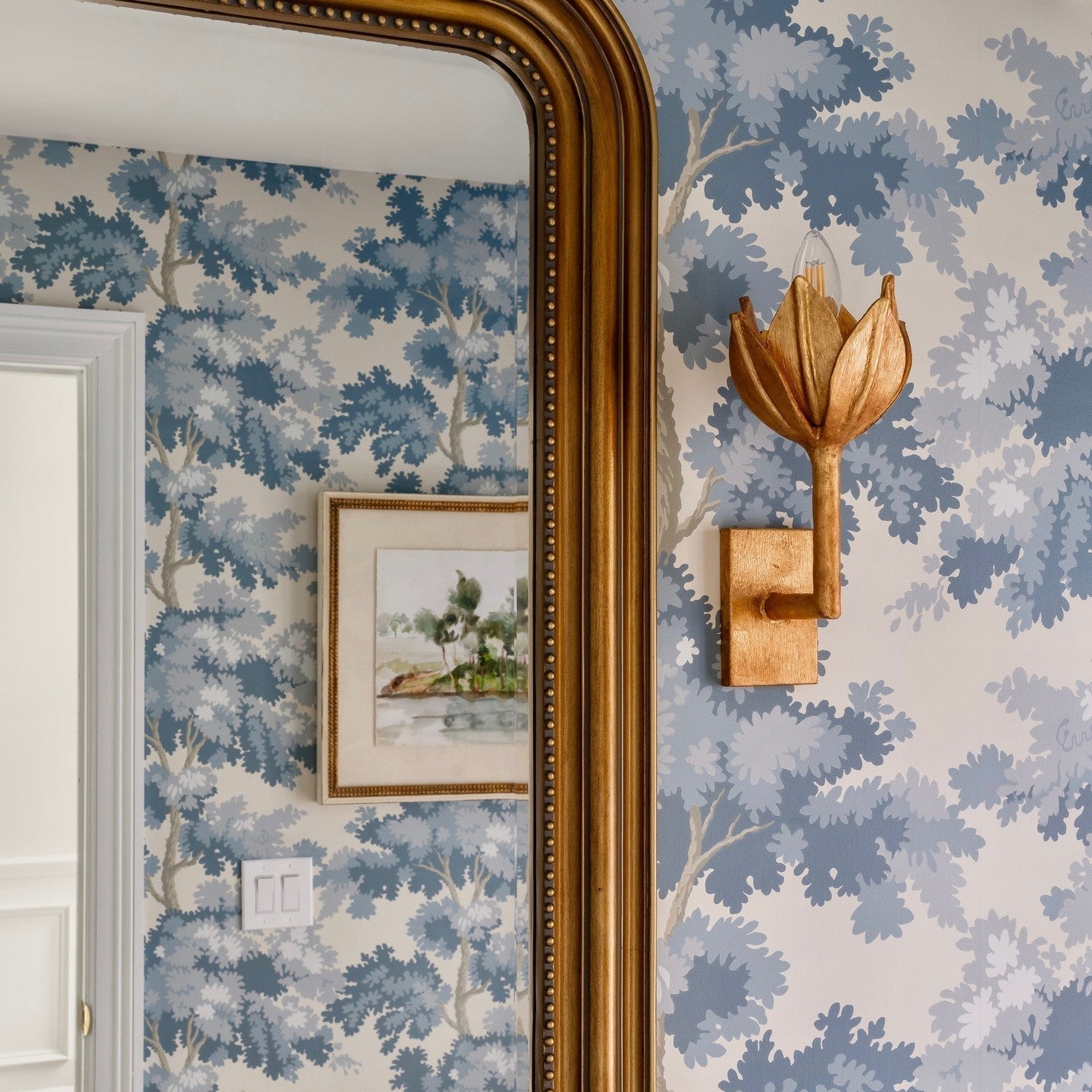Elegant Wall Sconce Lighting with Floral Motifs & Metallic Finishes | Stylish Wall Lights Indoor for Dining and Living Rooms 5