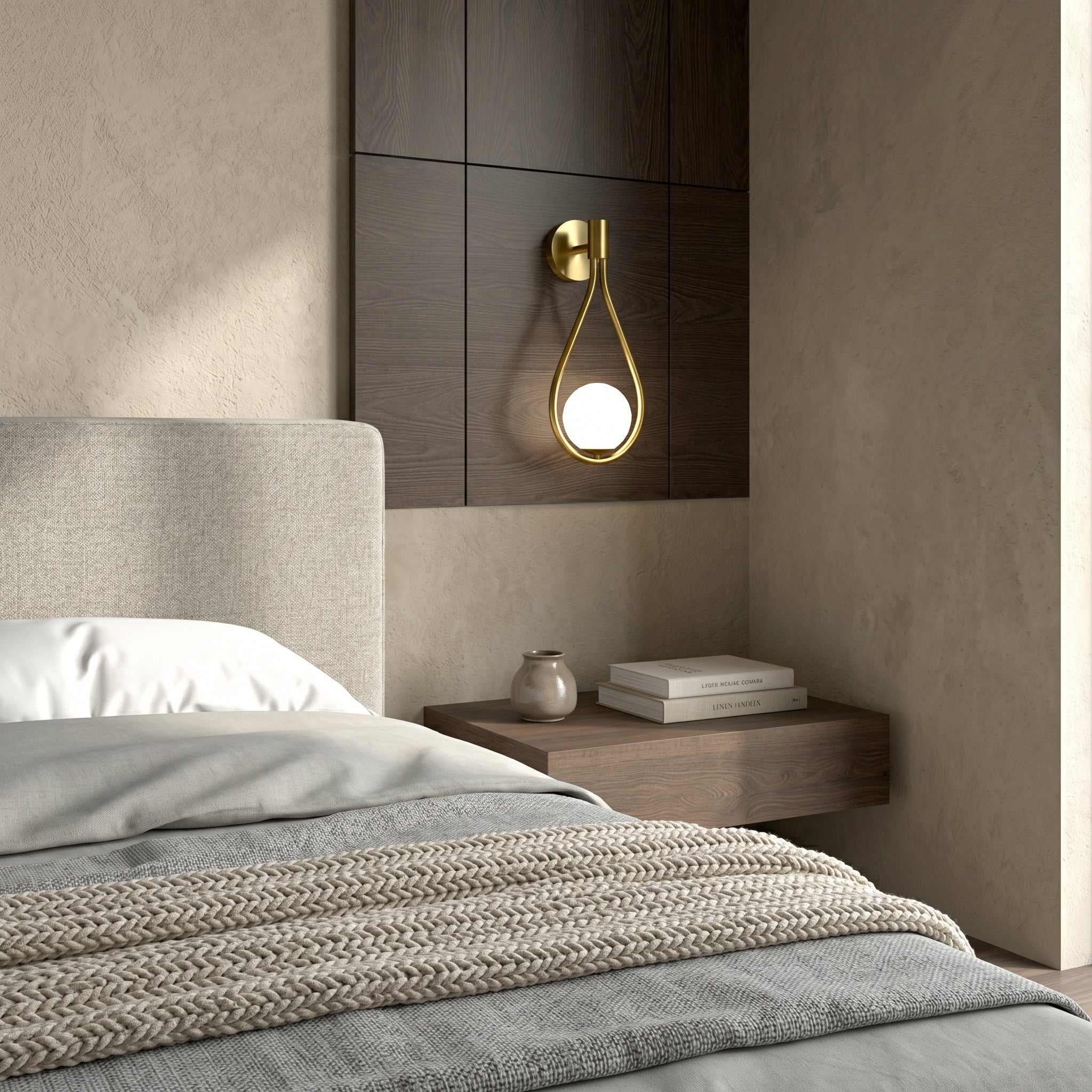 Teardrop Glass Wall Sconce