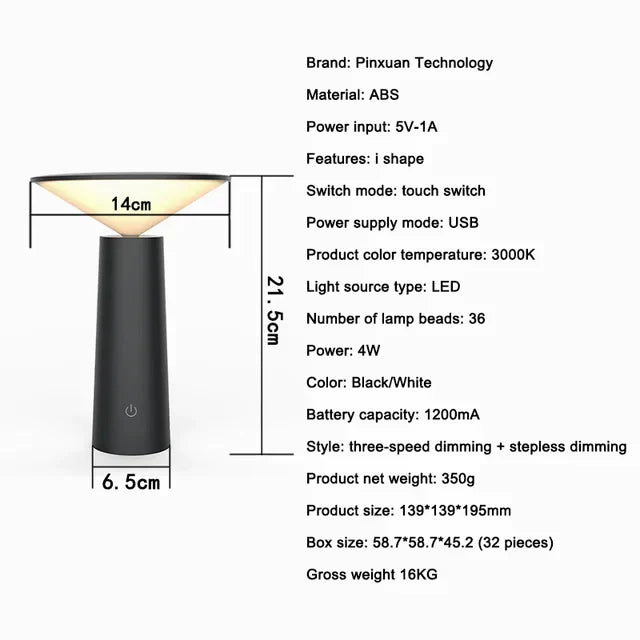 Elegant Wireless Table Lamp with Remote Control for Flexible Lighting 6