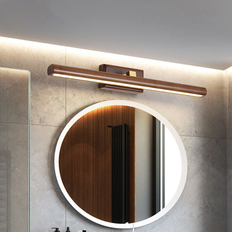 Elegant Wood Wall Lamp with Natural Light LED Bulb | Stylish Sconce Light for Modern Living Spaces 0