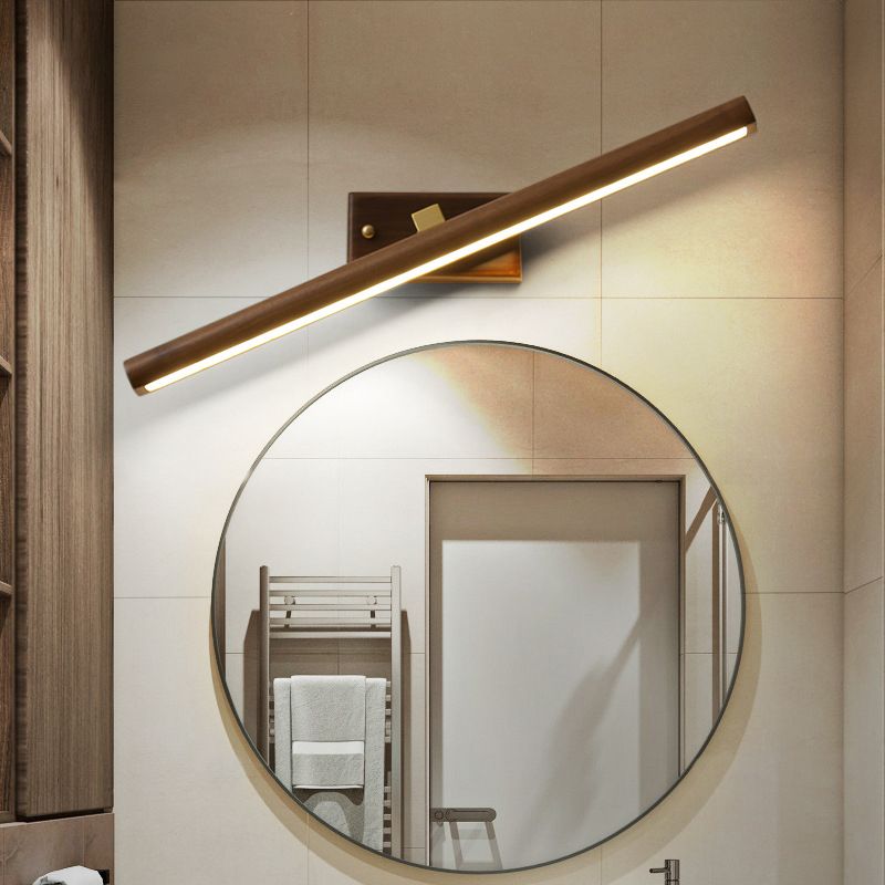 Elegant Wood Wall Lamp with Natural Light LED Bulb | Stylish Sconce Light for Modern Living Spaces 2