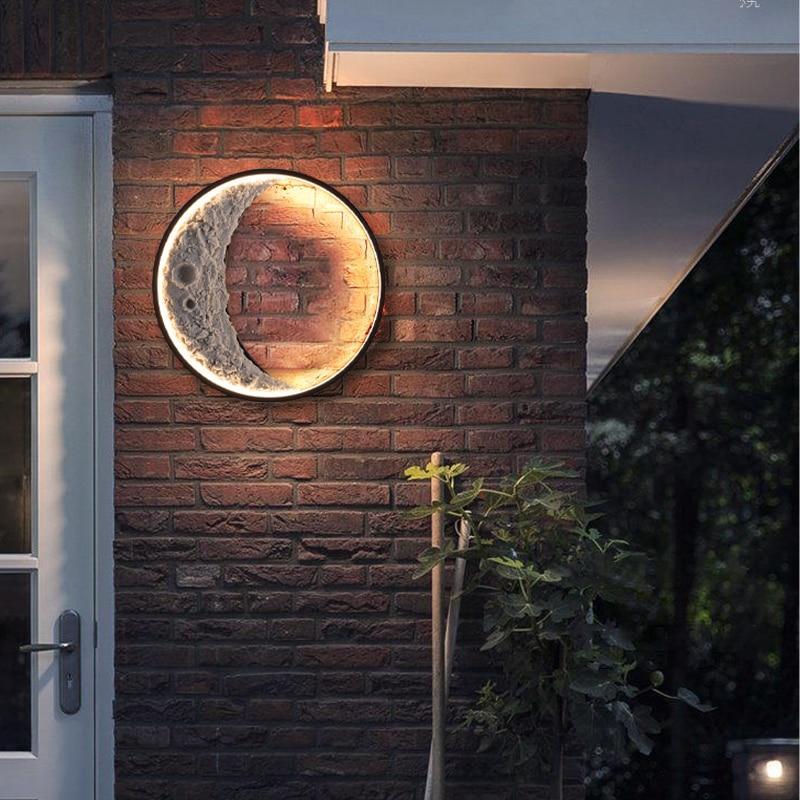 Elif Collection | Modern Moon Shape LED Outdoor Light with IP65 Waterproof Rating | Elegant Design for Outdoor Ambiance 0