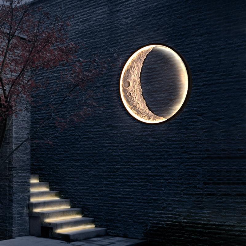 Elif Collection | Modern Moon Shape LED Outdoor Light with IP65 Waterproof Rating | Elegant Design for Outdoor Ambiance 2