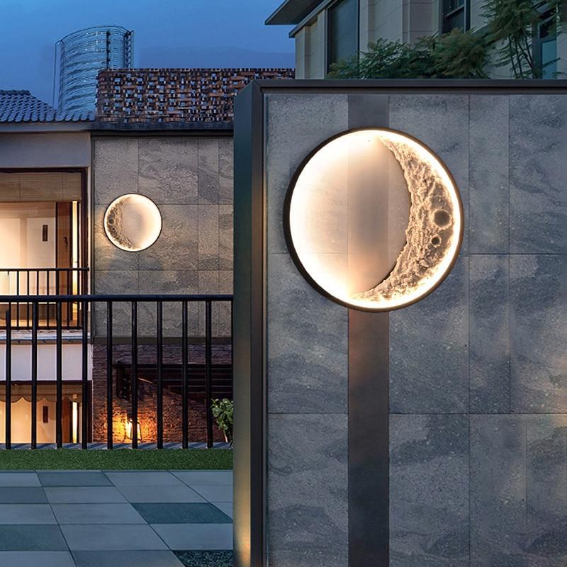 Elif Collection | Modern Moon Shape LED Outdoor Light with IP65 Waterproof Rating | Elegant Design for Outdoor Ambiance 3