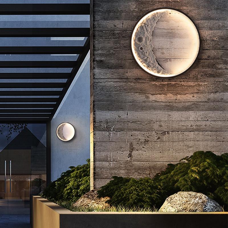 Elif Collection | Modern Moon Shape LED Outdoor Light with IP65 Waterproof Rating | Elegant Design for Outdoor Ambiance 4