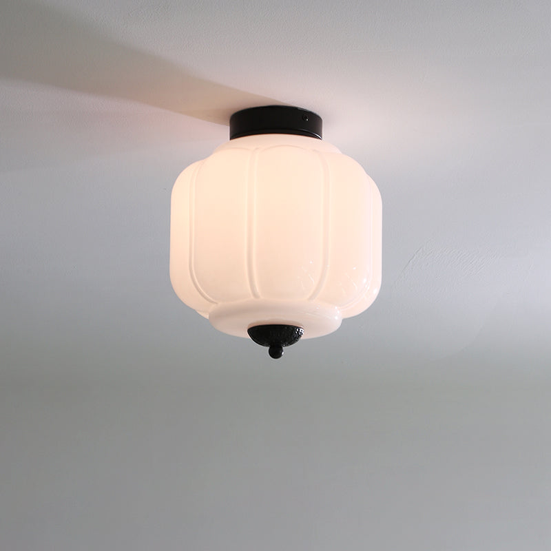 Elyra | Green Glass Ceiling Lamp with Metal Canopy | Elegant Lighting for Any Space 11