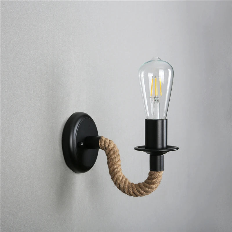 Epoch Vintage | Wall Lamp with Unique Rope Design for Cozy Indoor Ambiance 0