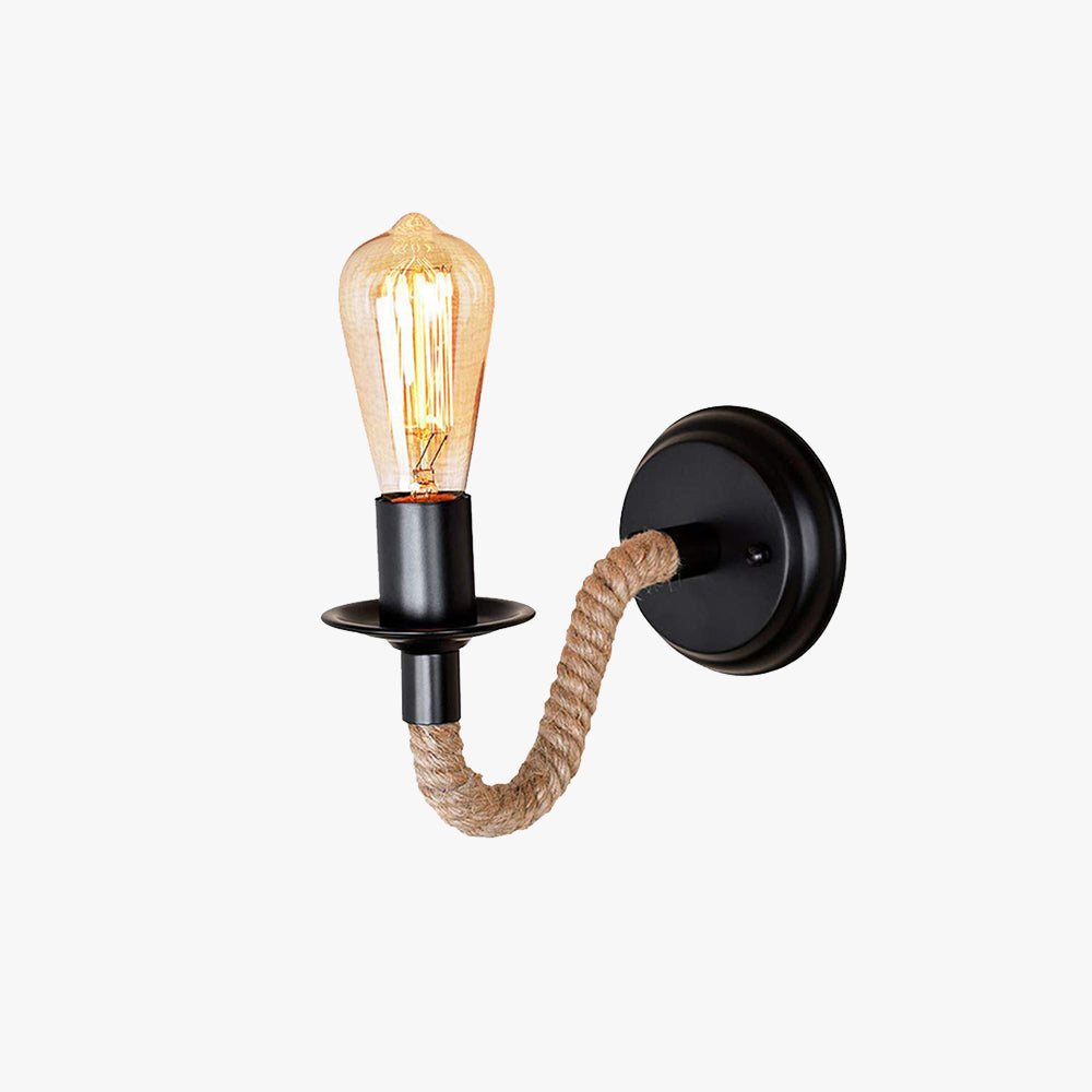 Epoch Vintage | Wall Lamp with Unique Rope Design for Cozy Indoor Ambiance 1
