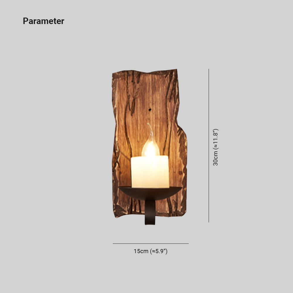 Epoch | Vintage Wall Lamp with Pine Wood & Metal Design | Elegant Wall Lights Indoor for Living Room and Bedroom 4