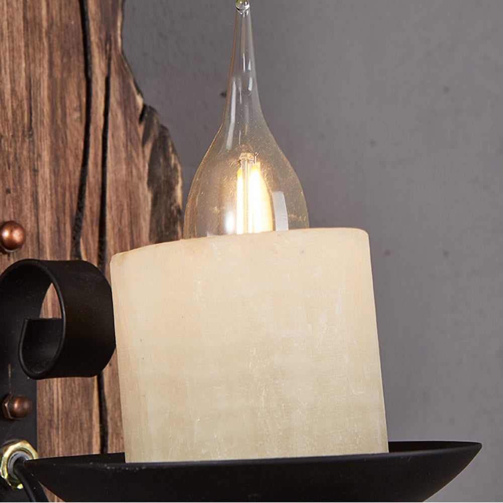 Epoch | Vintage Wall Lamp with Pine Wood & Metal Design | Elegant Wall Lights Indoor for Living Room and Bedroom 5