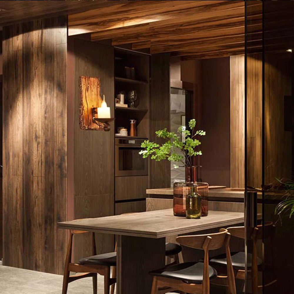 Epoch | Vintage Wall Lamp with Pine Wood & Metal Design | Elegant Wall Lights Indoor for Living Room and Bedroom 8