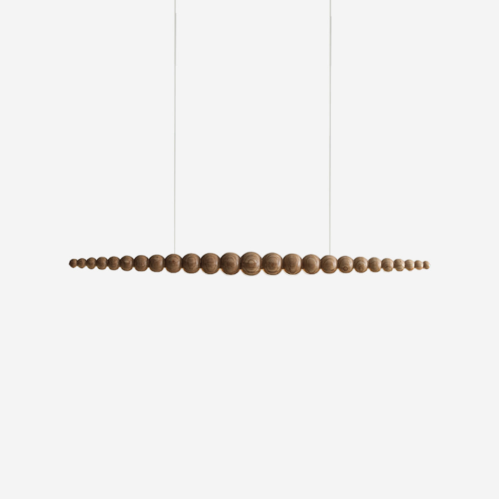 Favon Collection | Wooden Pendant Light with Warm Glow | Elegant Hanging Lights for Dining and Living Spaces 1