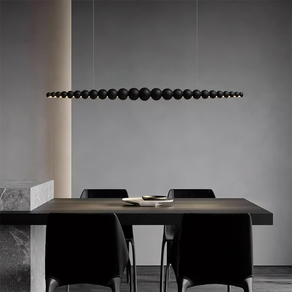 Favon Collection | Wooden Pendant Light with Warm Glow | Elegant Hanging Lights for Dining and Living Spaces 9
