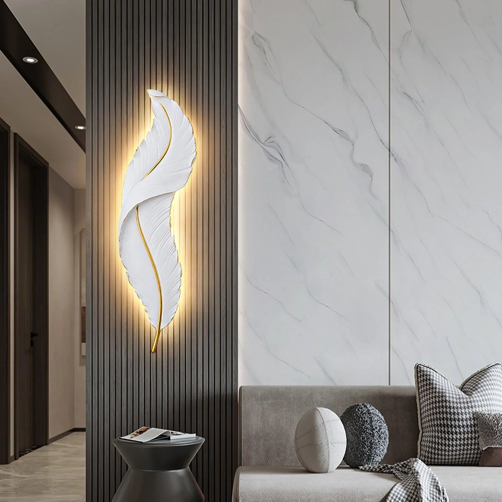 Ozawa Natural LED Resin Wall Lamp Dining Room Bedroom