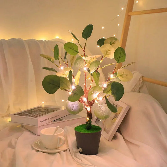 Festive Elegance | Christmas Branch LED Night Light with USB Power | Charming Decor for Cozy Ambiance 0