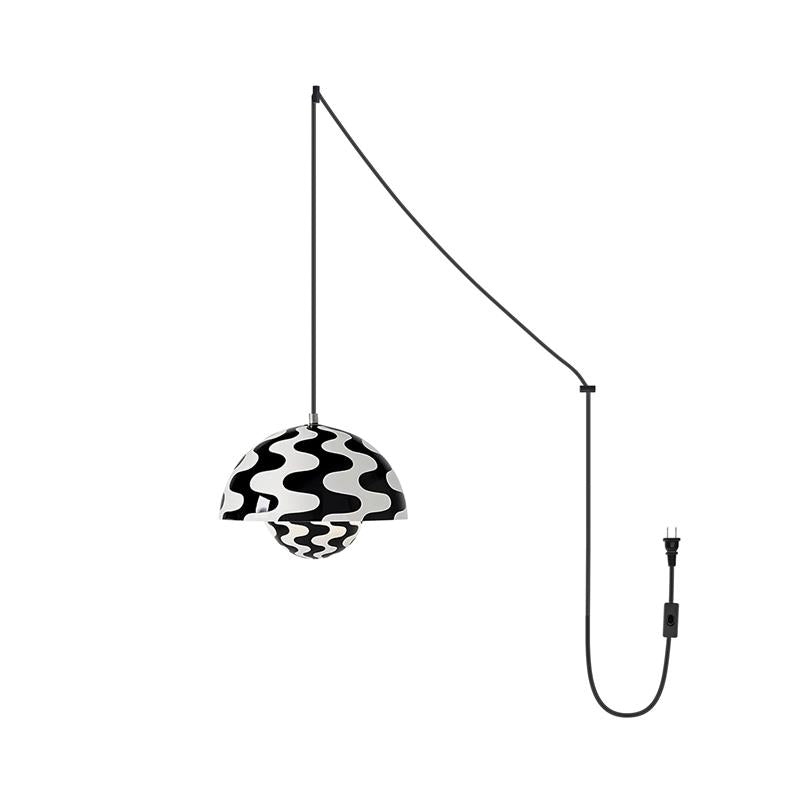 Flowerpot Pendant Lamp - Zebra Print