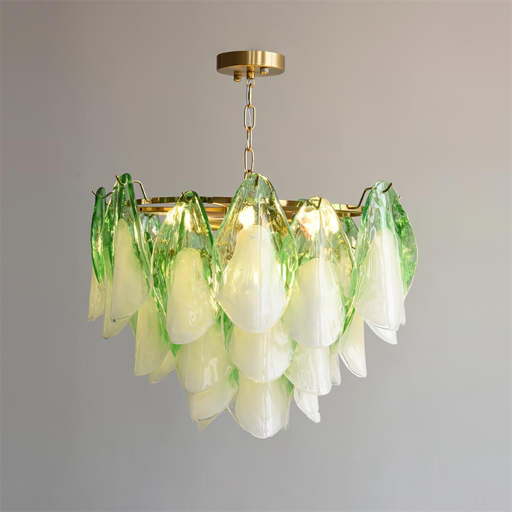 Fuchsia Chandelier - Green 19.6in