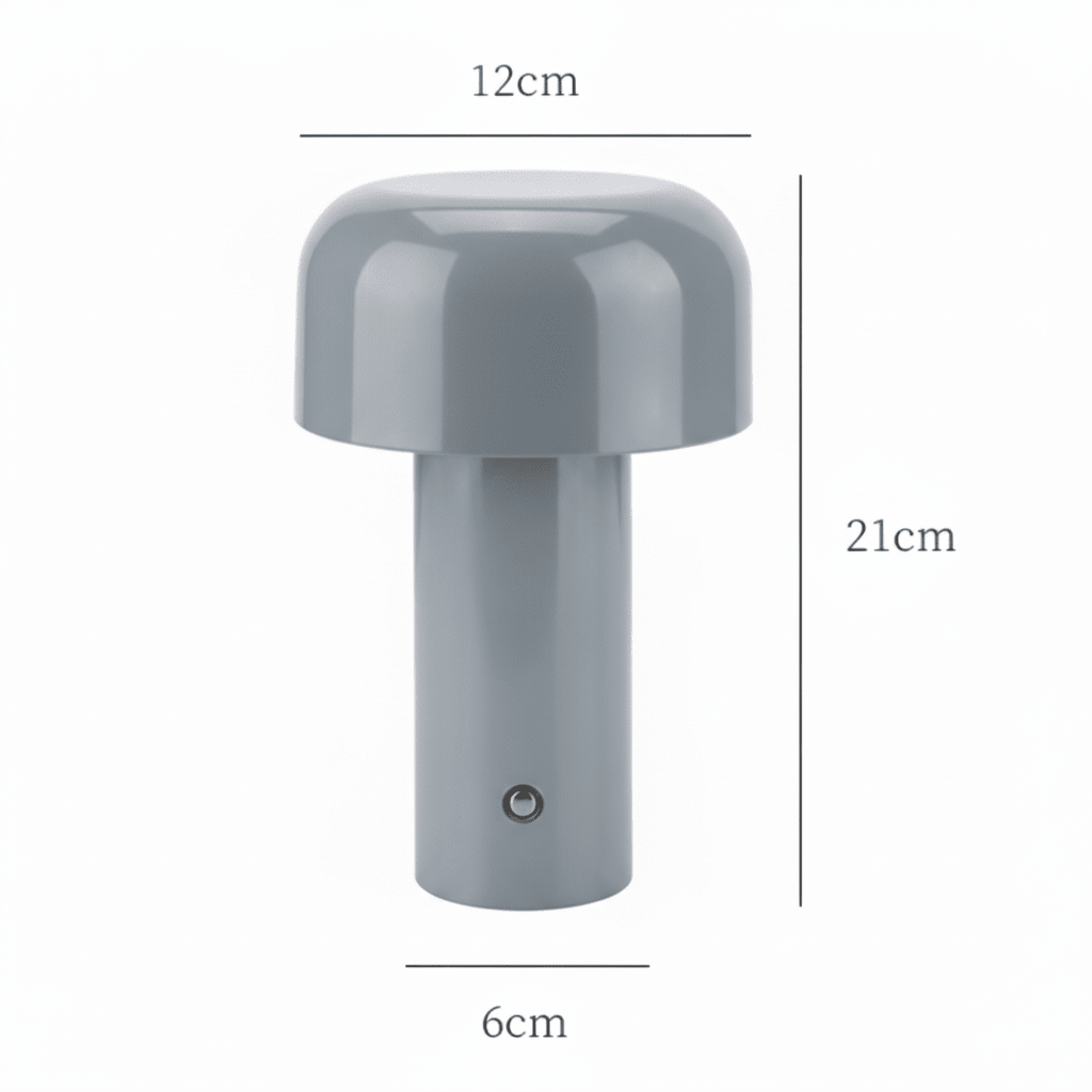 Portable USB Nightstand Lamp, 3W | Touch Control Dimming and Color Temperature | Flexible Light for Living Room or Bedroom