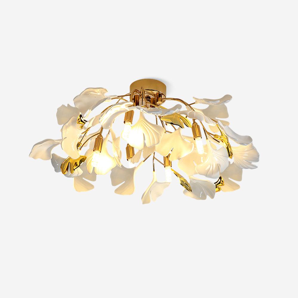 Callenne Elegant Ginkgo Leaf Ceiling Light