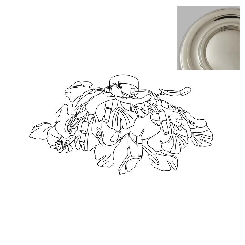 Ginkgo Collection | Flush Mount Ceiling Light with Dimmable Design | Elegant Metal Fixture for Indoor and Outdoor Use 13