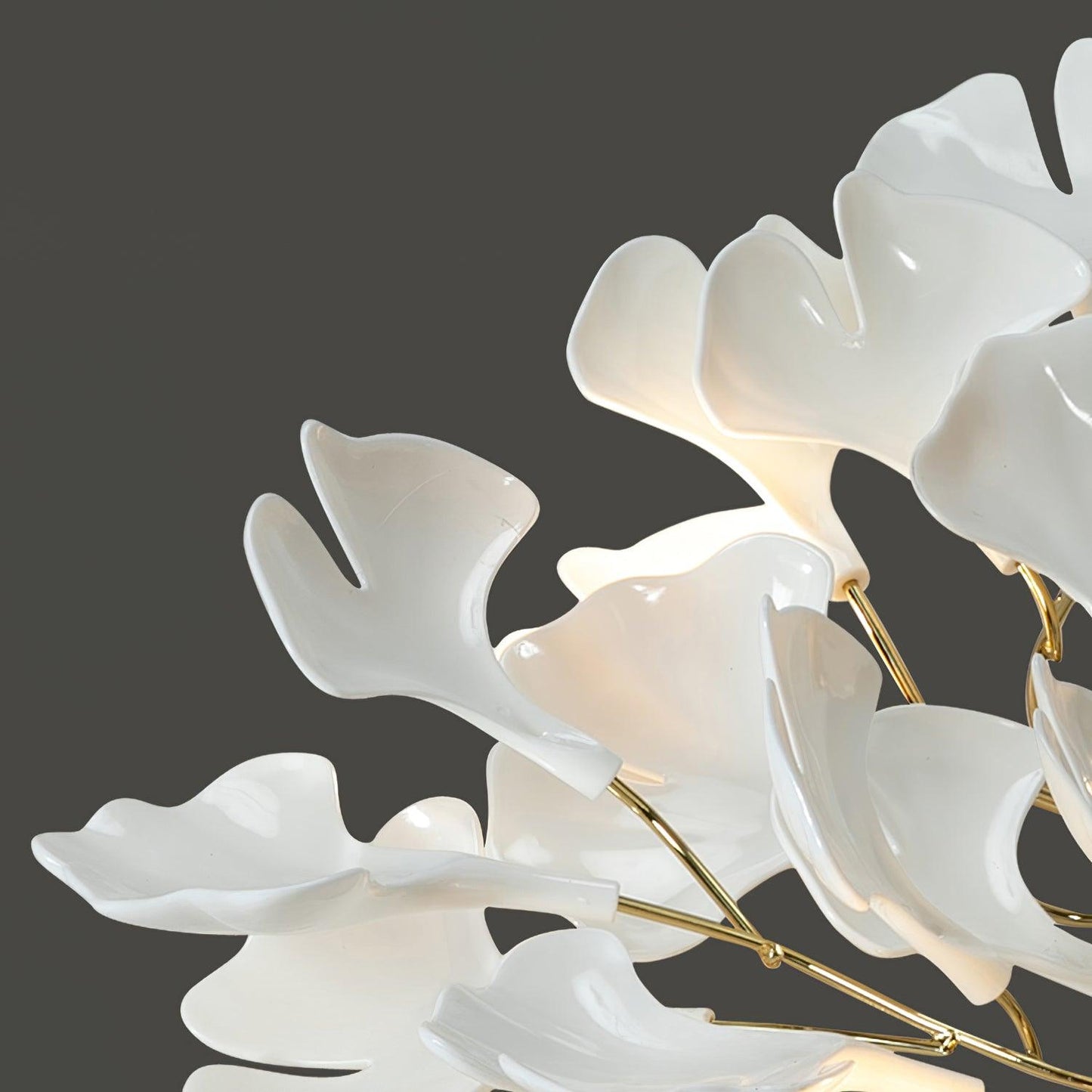 Ginkgo Collection | Flush Mount Ceiling Light with Dimmable Design | Elegant Metal Fixture for Indoor and Outdoor Use 6