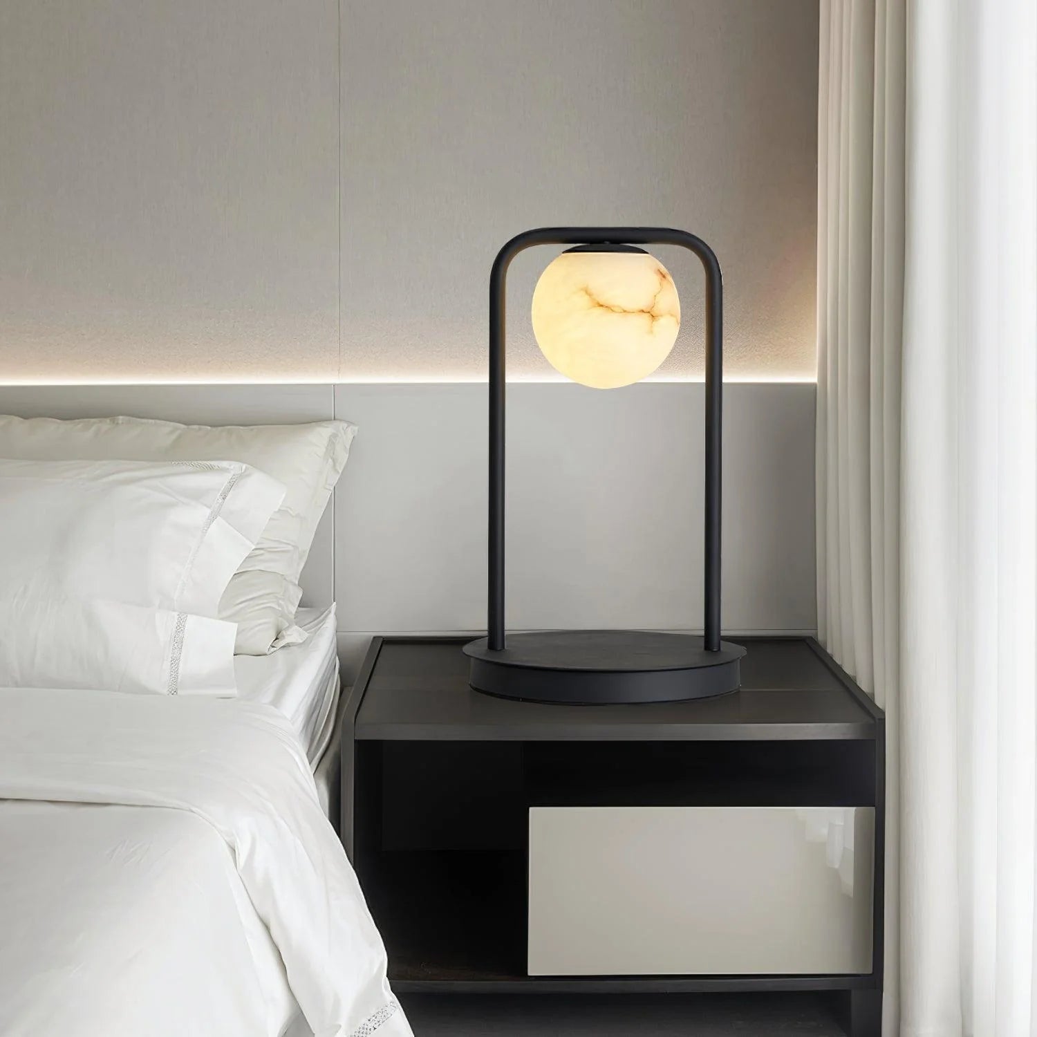 Jade Alabaster Table Lamp
