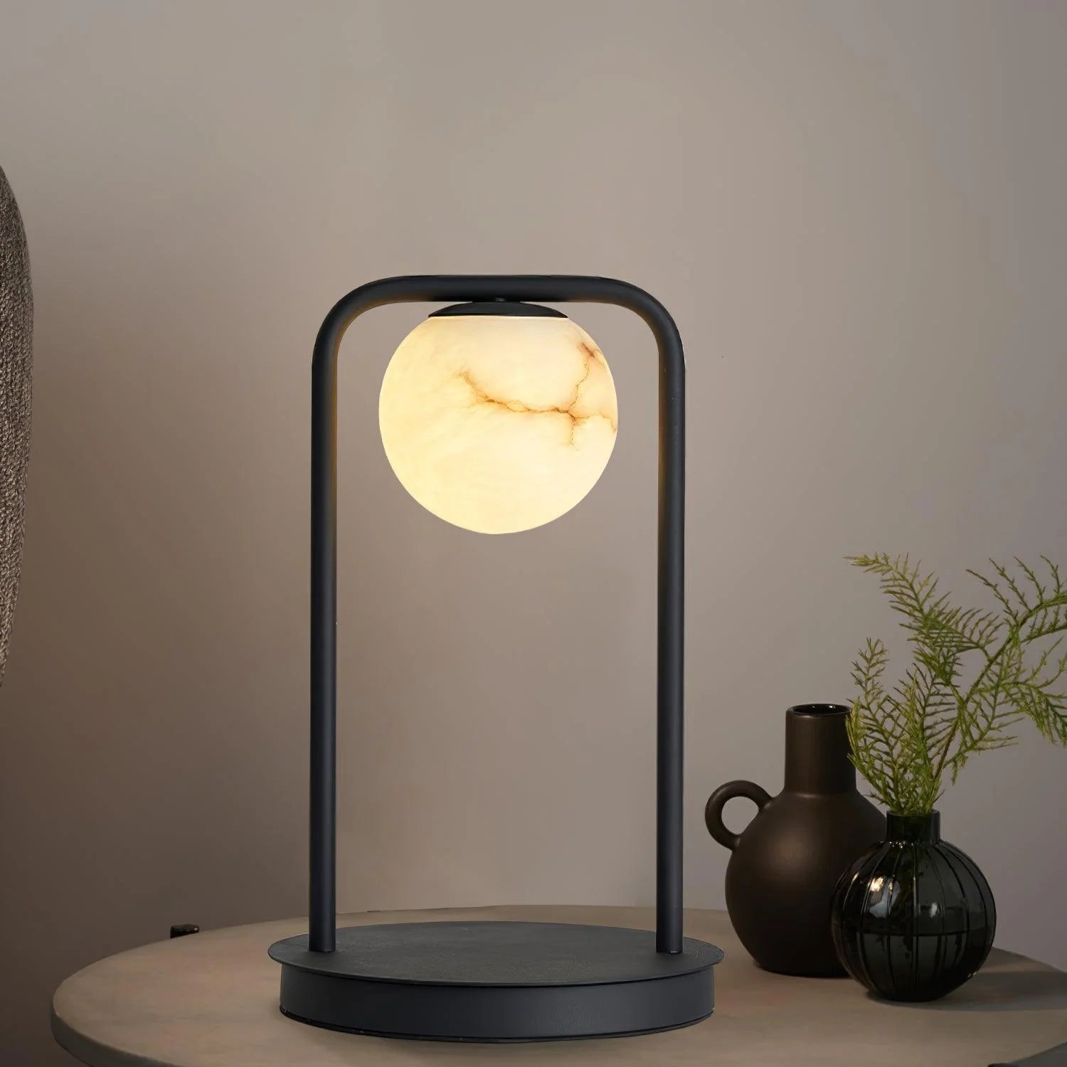 Jade Alabaster Table Lamp