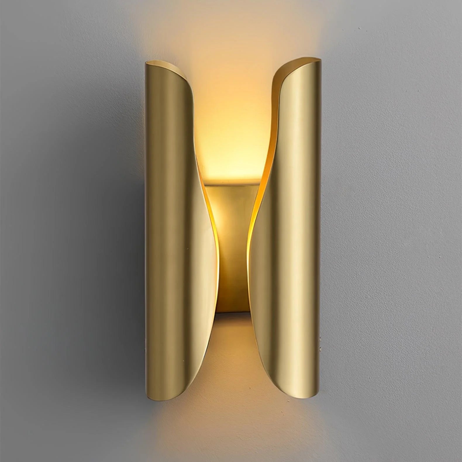 Orr Industrial Brass Metal Wall Light