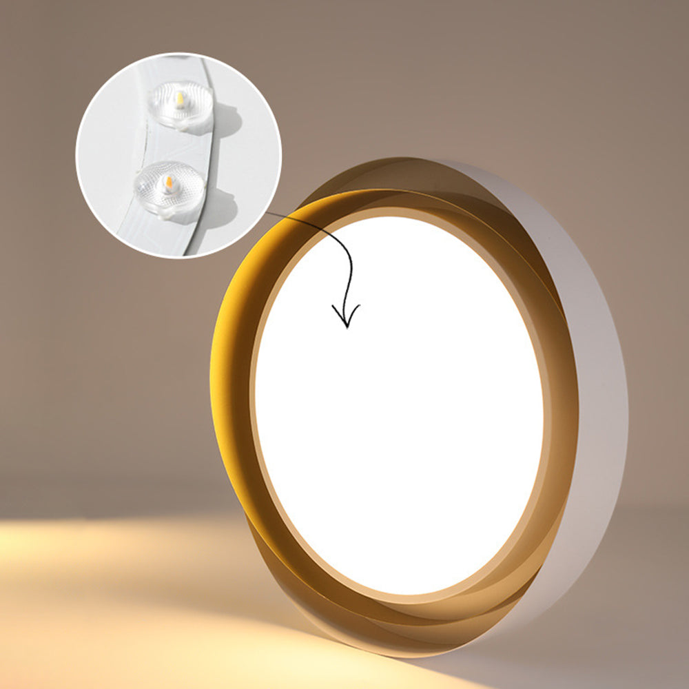 HaloGlow | Elegant Minimalist Flush Mount Ceiling Light Fixture 6