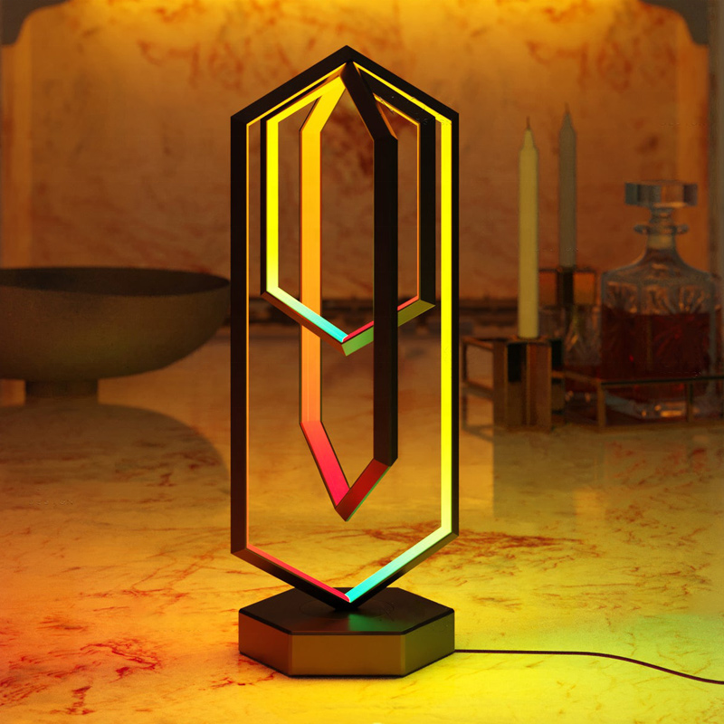 Geometric Floating RGB table lamp
