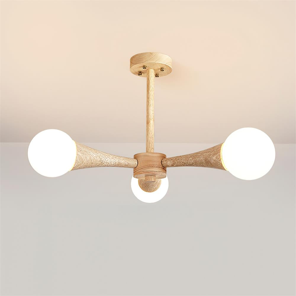Hedra | Flush Mount Ceiling Light Fixture with Organic Design & Opal Glass Globes | Elegant Lighting for Modern Spaces 10
