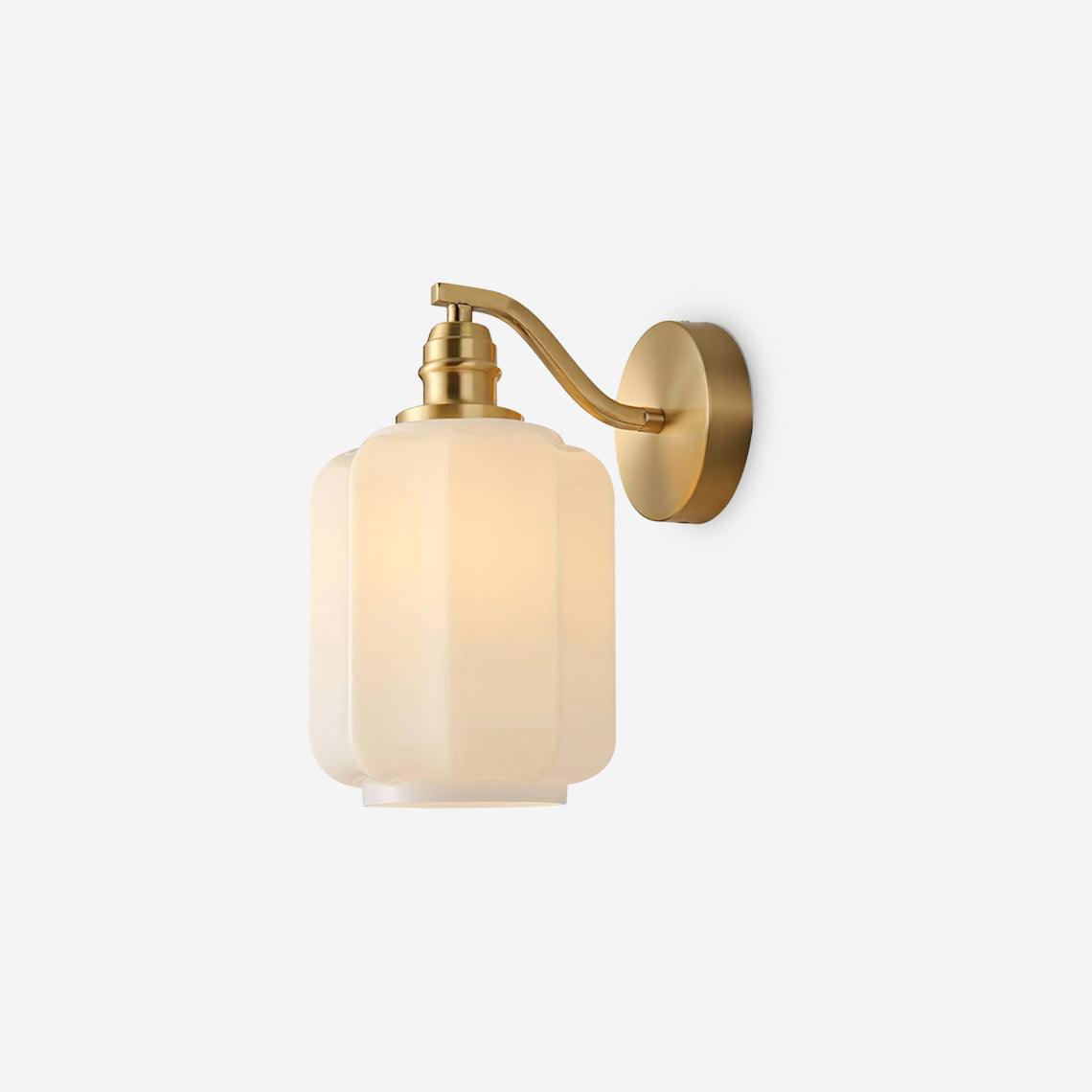 Hailie Brass & Glass Wall Lamp