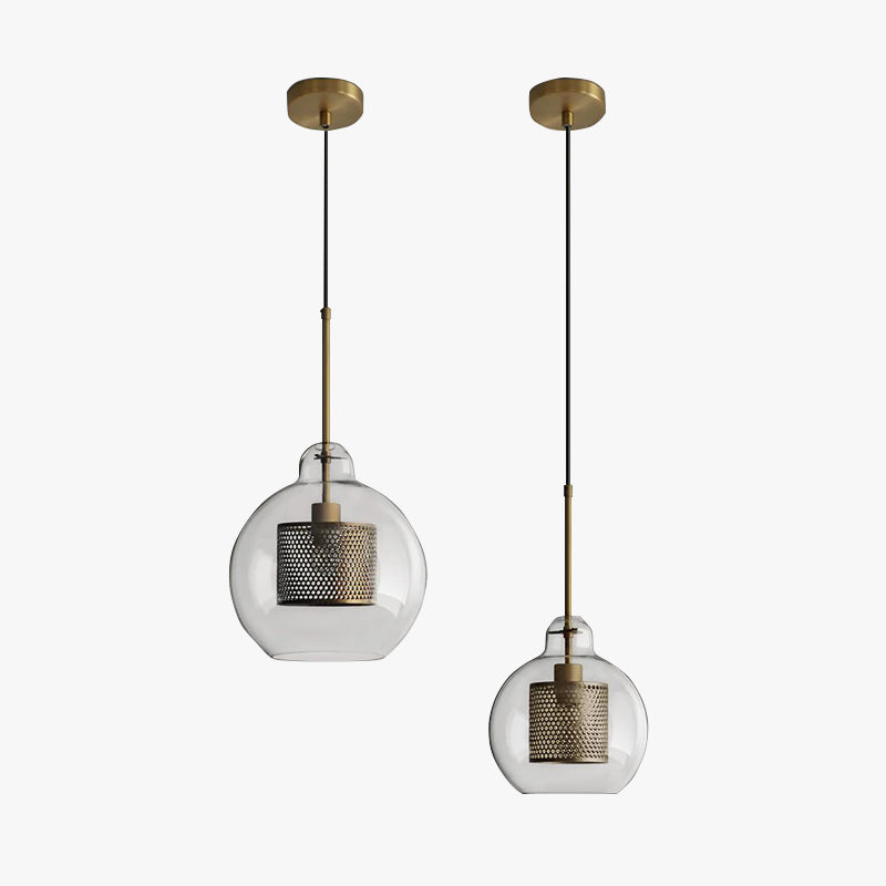 Hessa | Contemporary Pendant Light with Glass Shade & Elegant Design | Perfect for Living Room and Dining Room 1
