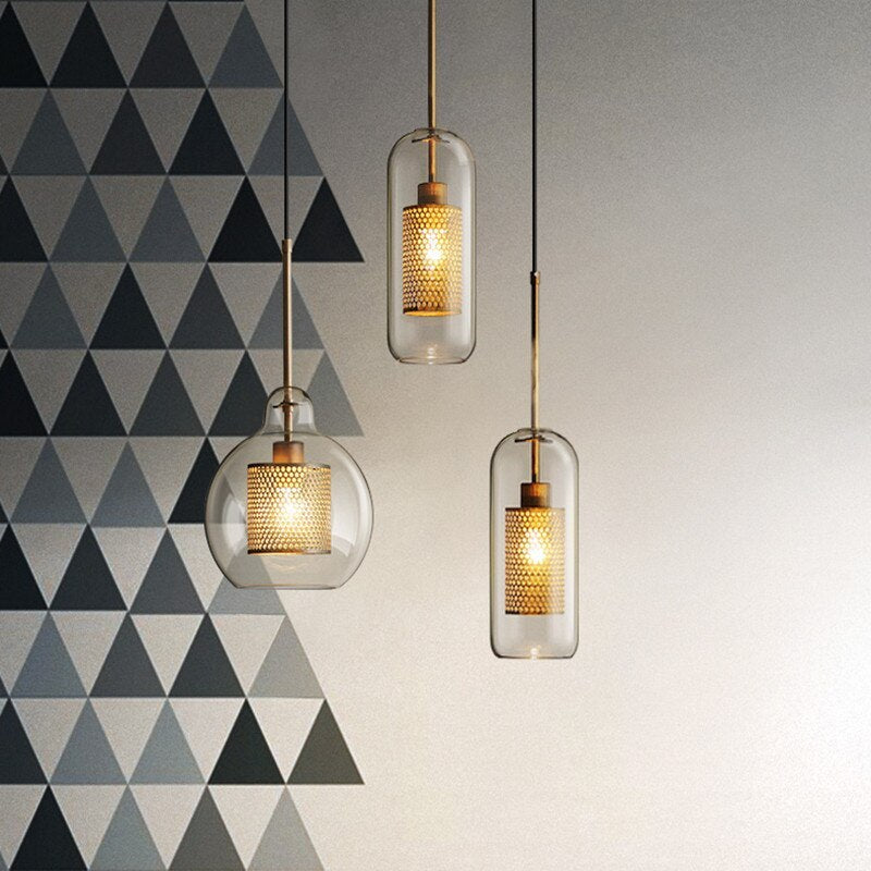 Hessa | Contemporary Pendant Light with Glass Shade & Elegant Design | Perfect for Living Room and Dining Room 3