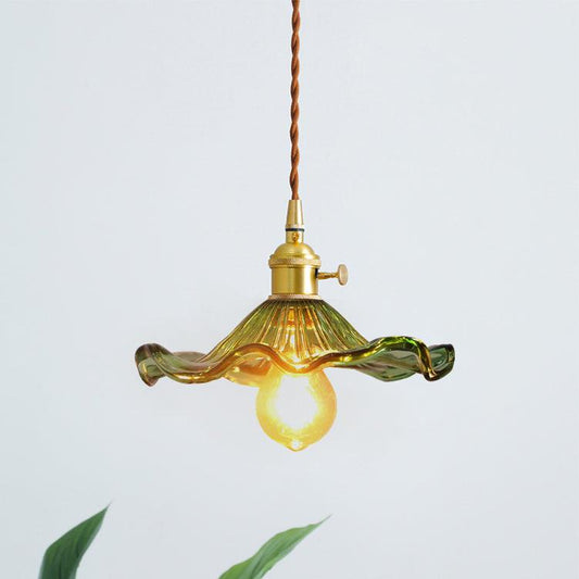 Hibiscus Glass Pendant Light | Elegant LED Ceiling Fixture for Stylish Ambience 0
