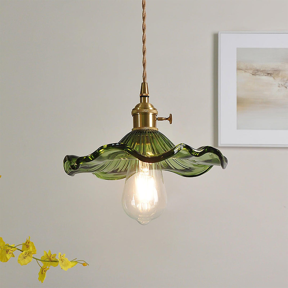 Hibiscus Glass Pendant Light | Elegant LED Ceiling Fixture for Stylish Ambience 4