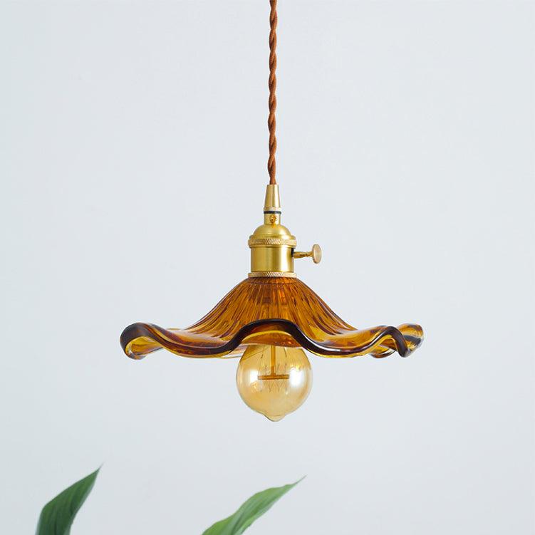 Hibiscus Glass Pendant Light | Elegant LED Ceiling Fixture for Stylish Ambience 5