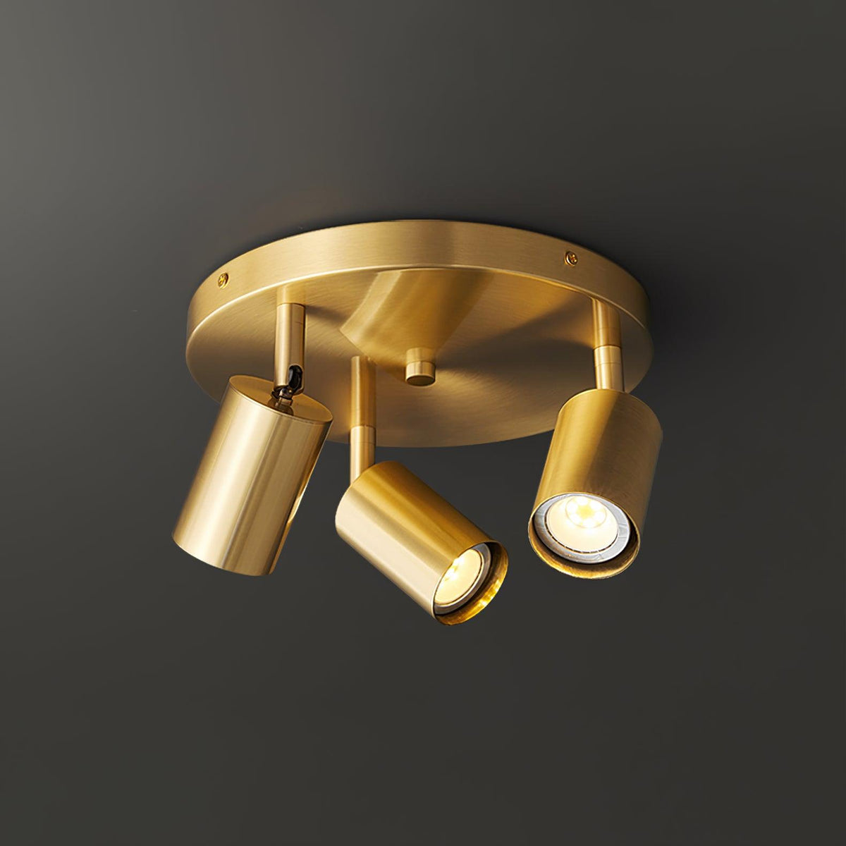 Solara Ceiling Lamp - 3 Heads Brass