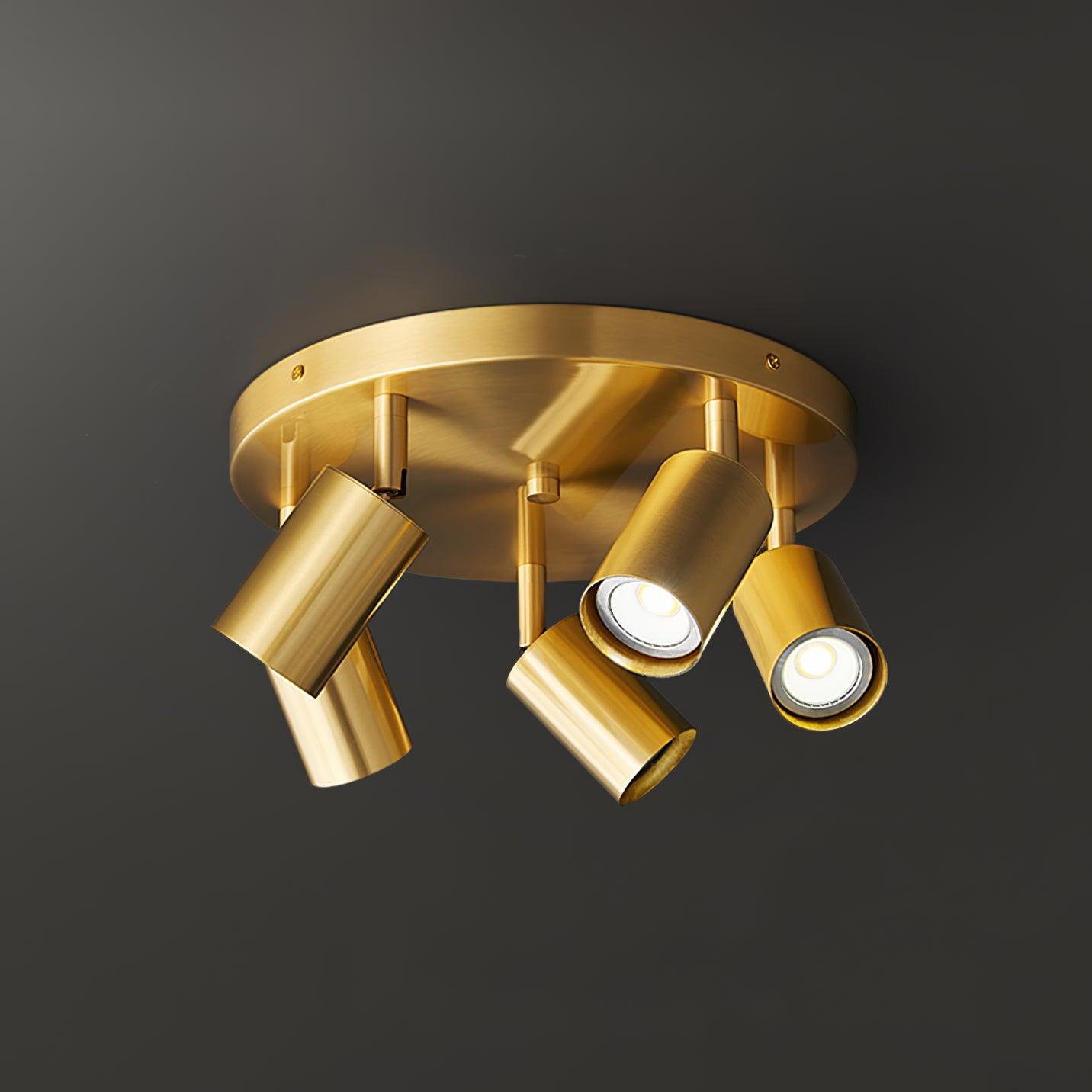 Solara Ceiling Lamp - 5 Heads Brass