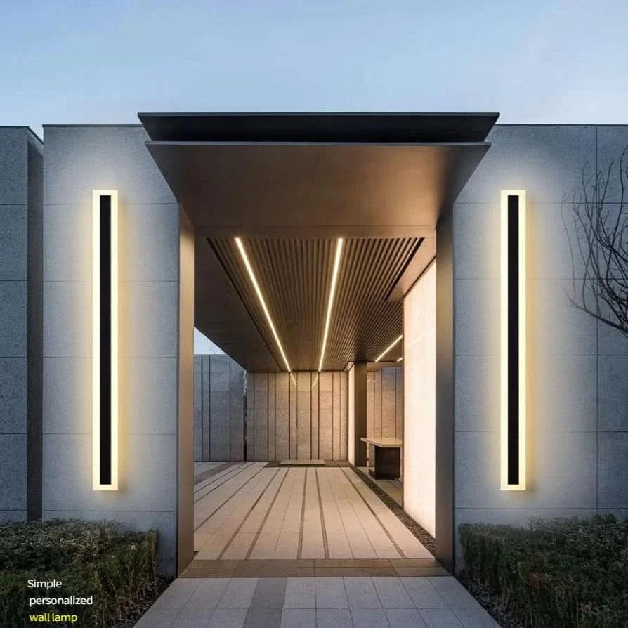 Halo Outdoor minimalist IP65 LED wall lamp