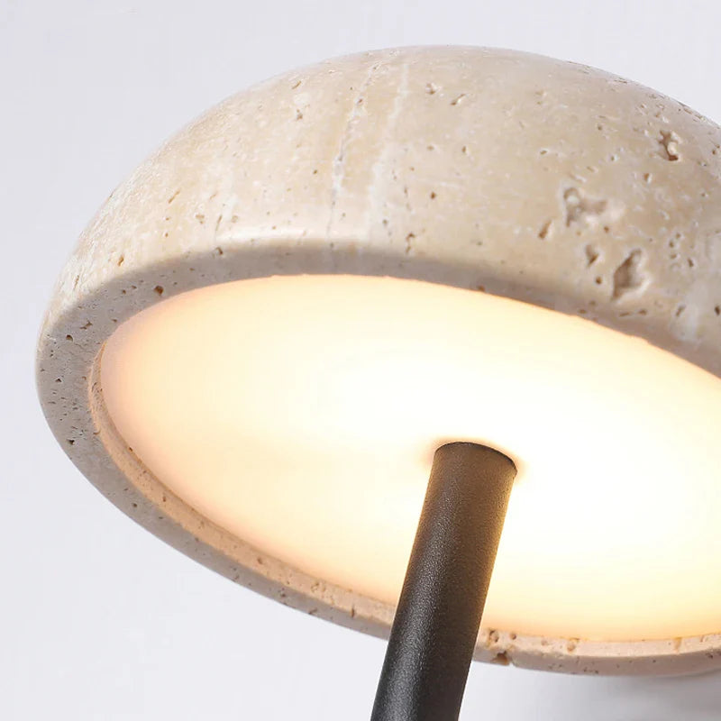 Junko | Wall Light with Soft Downward Glow & Travertine Texture | Ideal for Ambient Bathroom and Outdoor Spaces 8