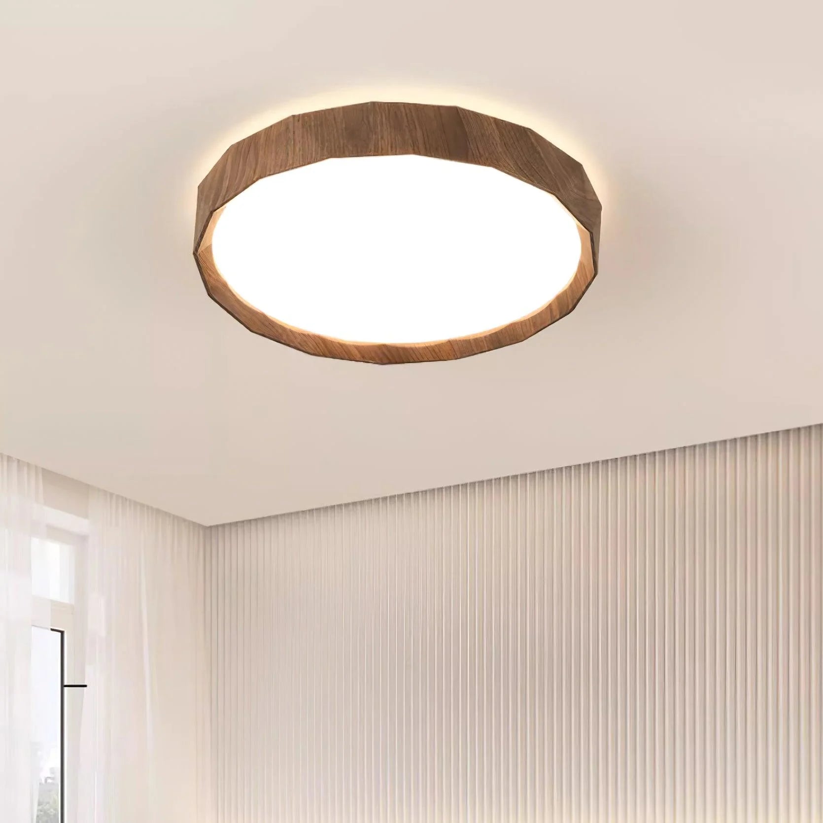 Ozawa Wabi-Sabi Walnut Wood Ceiling Light lifestyle
